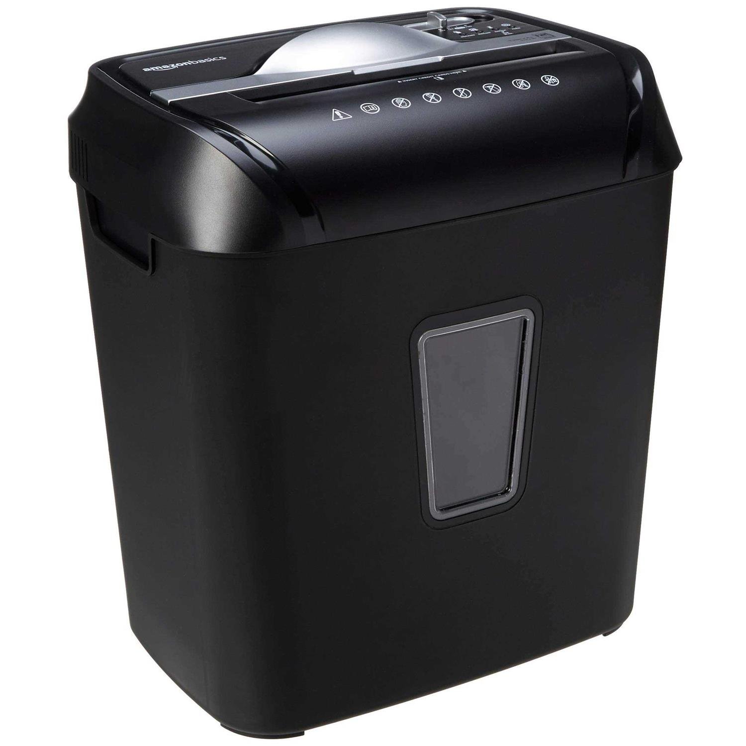 231AE734-258D-4231-0644-E104E4F6198E.jpg Amazon Basics Basics 12-Sheet Cross-Cut Paper and Credit Card Home Office Shredder - Image 1
