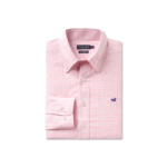 Dyer Performance Gingham Dress Shirt: Camelia & Wharf Purple