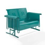 Crosley Bates Outdoor Metal Loveseat Glider