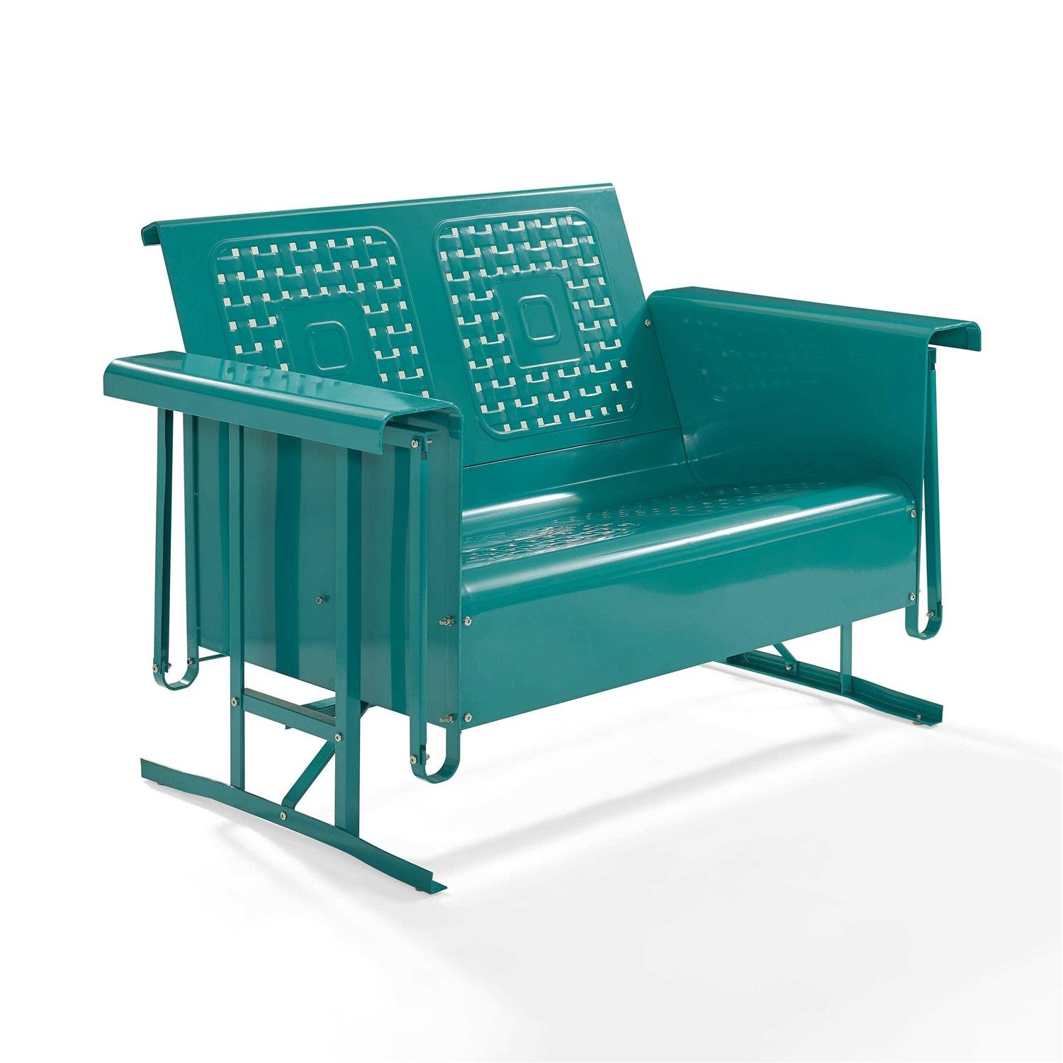 2AEE99D9-9CD6-4B94-5AD0-28F724965E0F.jpg Crosley Bates Outdoor Metal Loveseat Glider - Image 1