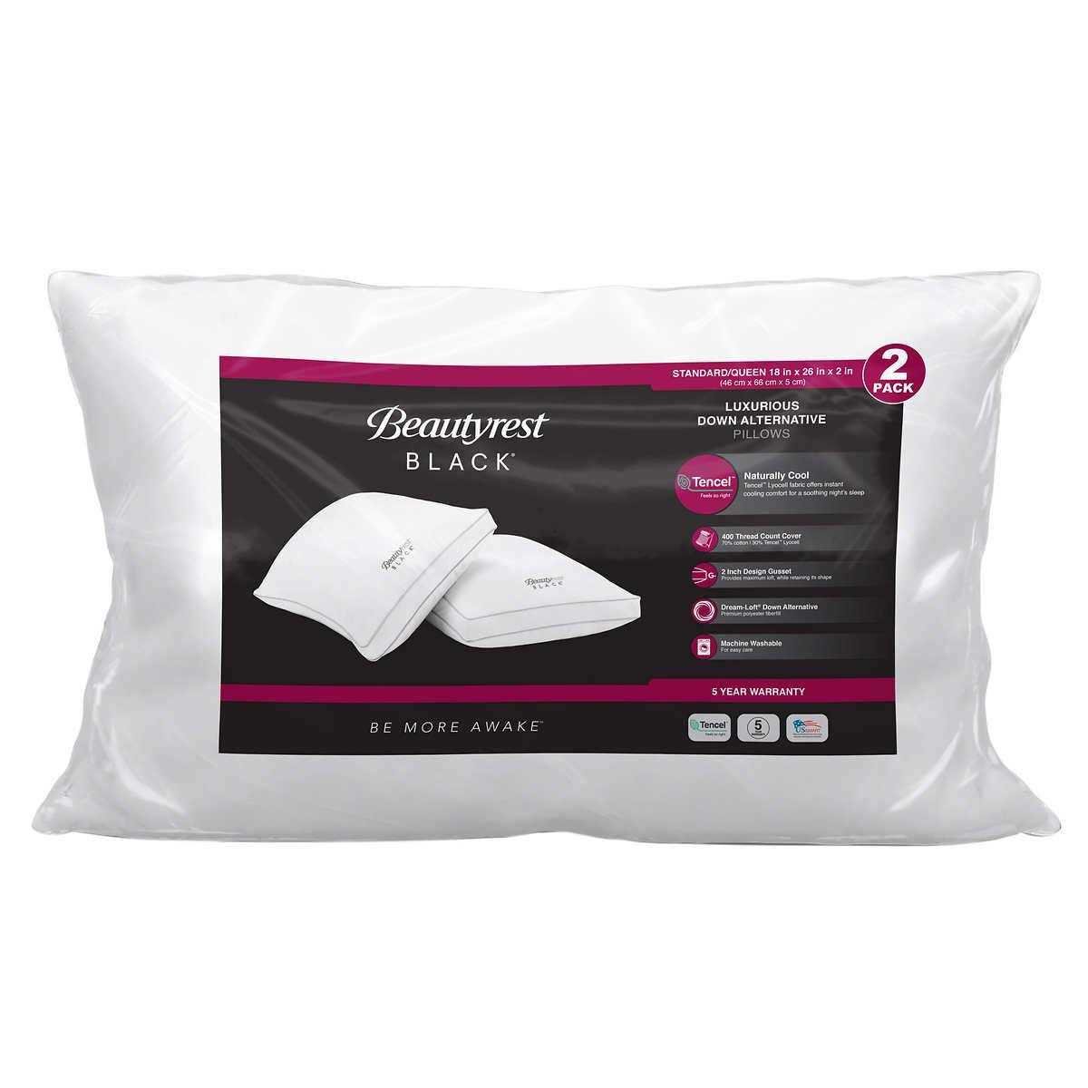 2B6E6F0C-3396-2545-6765-17011145FA3E.jpg Beautyrest Black Pillows - Image 1