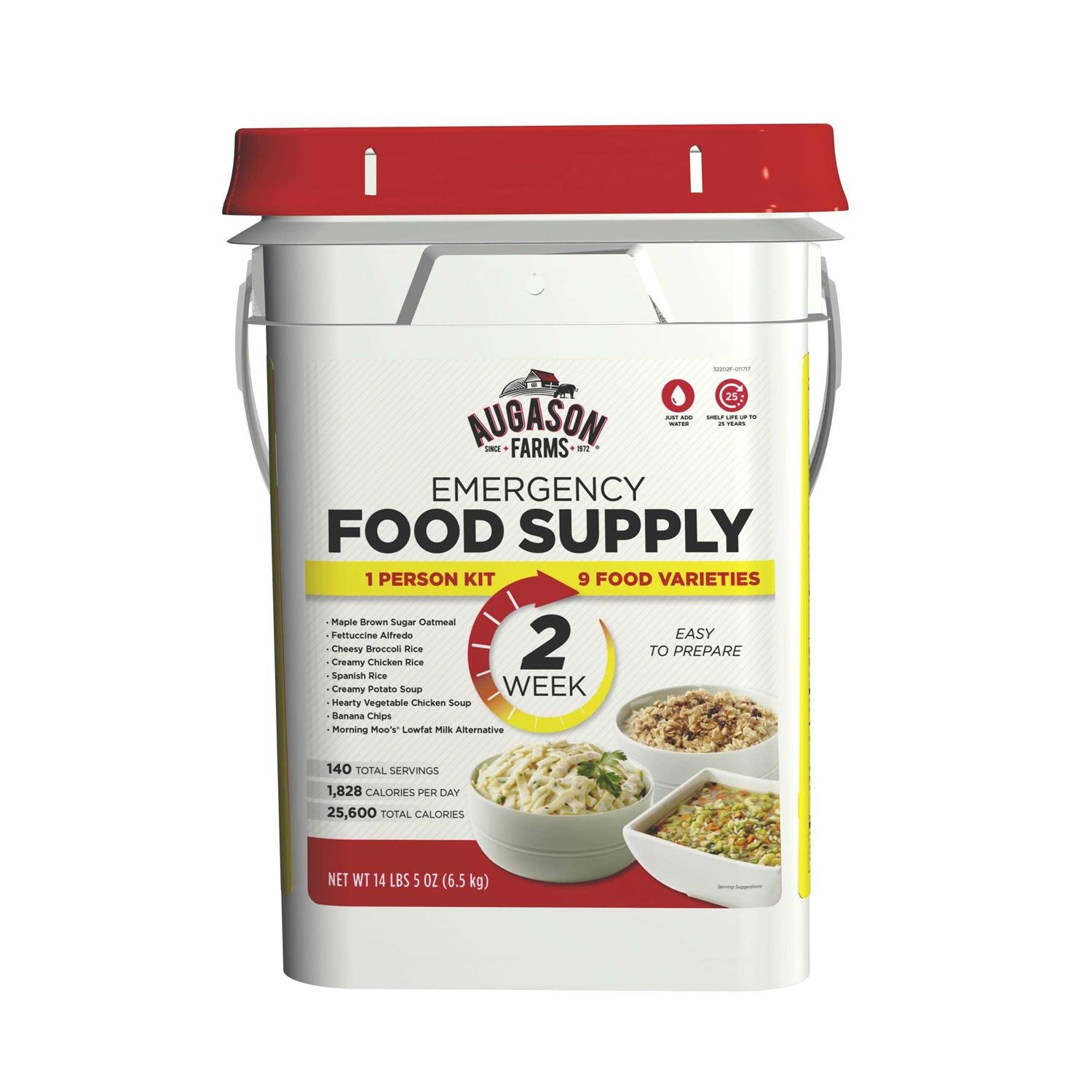 2F5B225B-817A-2442-178C-7CF3F8CDB2BA.jpg Augason Farms 2 Week 1 Person Emergency Food Supply - Image 1