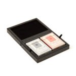 Paige Poker Card Set | Black Croco