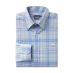 Barnstable Lines Performance Dress Shirt: Light Blue & Lilac