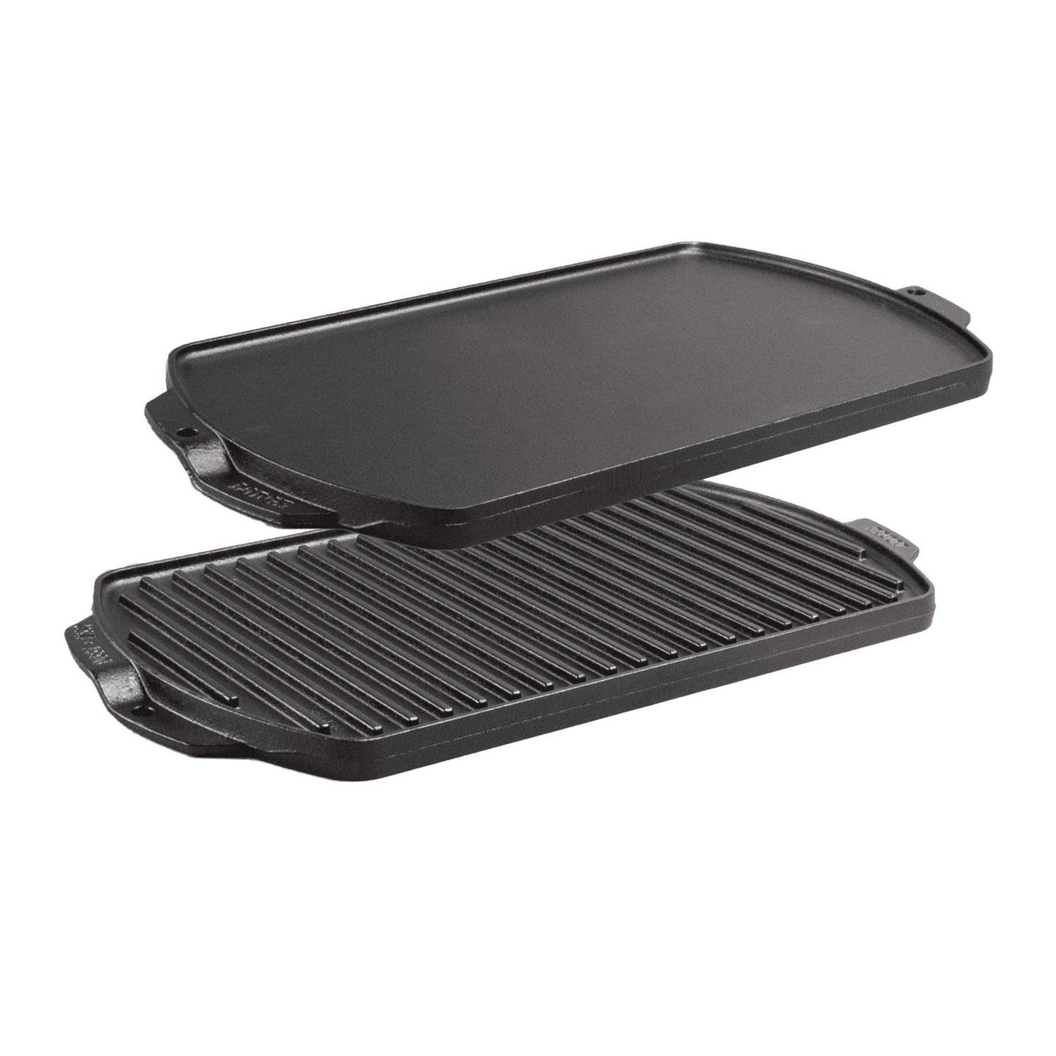 465083EC-7F09-53B2-1B86-157D0BE080B6.jpg Lodge Seasoned Cast Iron Reversible Grill/Griddle - Image 1