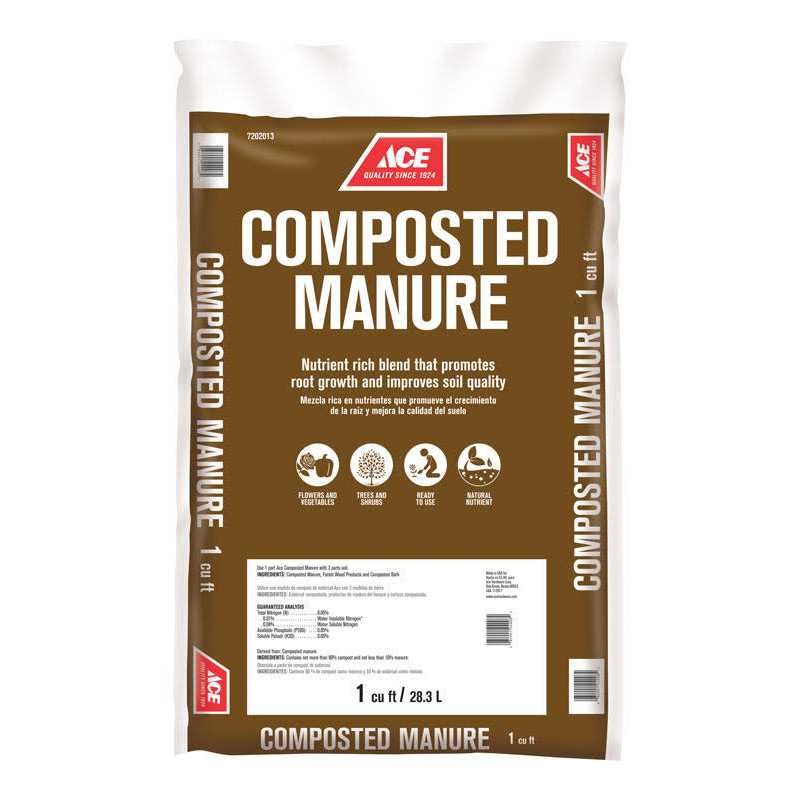 50270FAB-313A-9A28-AE50-3D1F8553CA94.jpg Ace Organic Compost Manure 1 cu ft 36 lb - Image 1