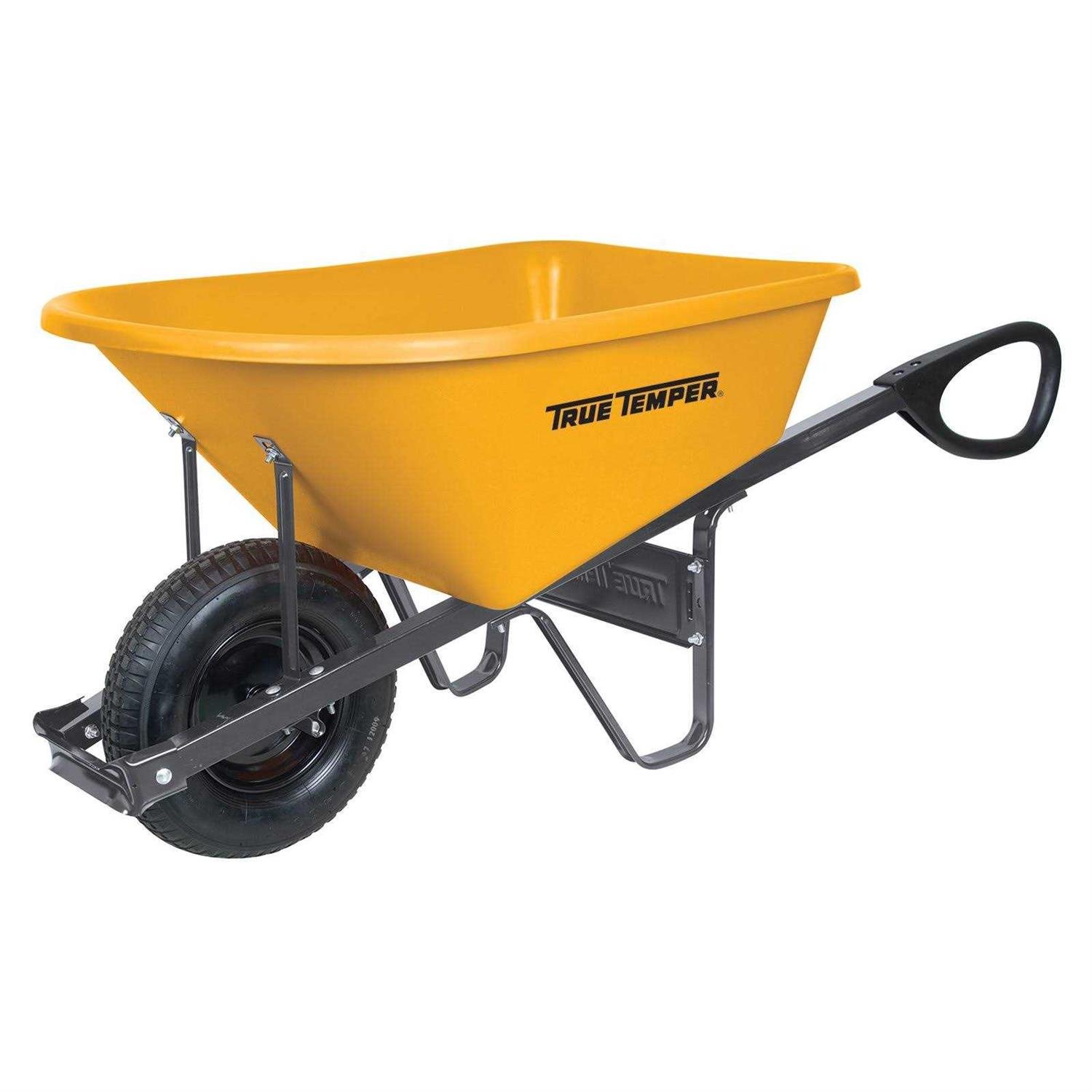 52375C90-62AD-A8F7-5A4F-632AD89EA849.jpg True Temper Poly Residential Wheelbarrow 6 cu ft - Image 1