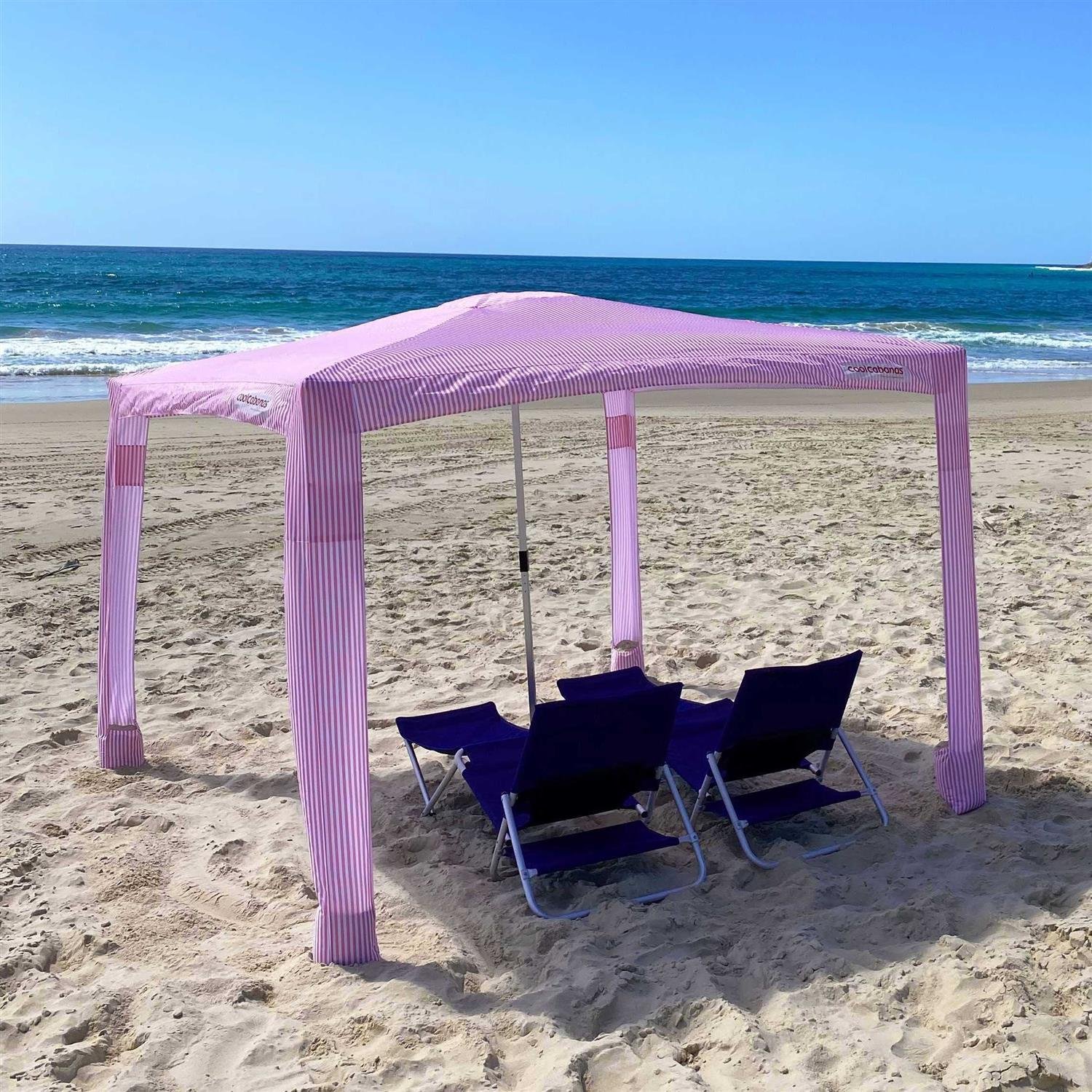 57C8DECD-3396-2821-2200-09332F75C2A6.jpg CoolCabanas Large Cabana coolcabana 5 noosa Beige Stripes - Image 1