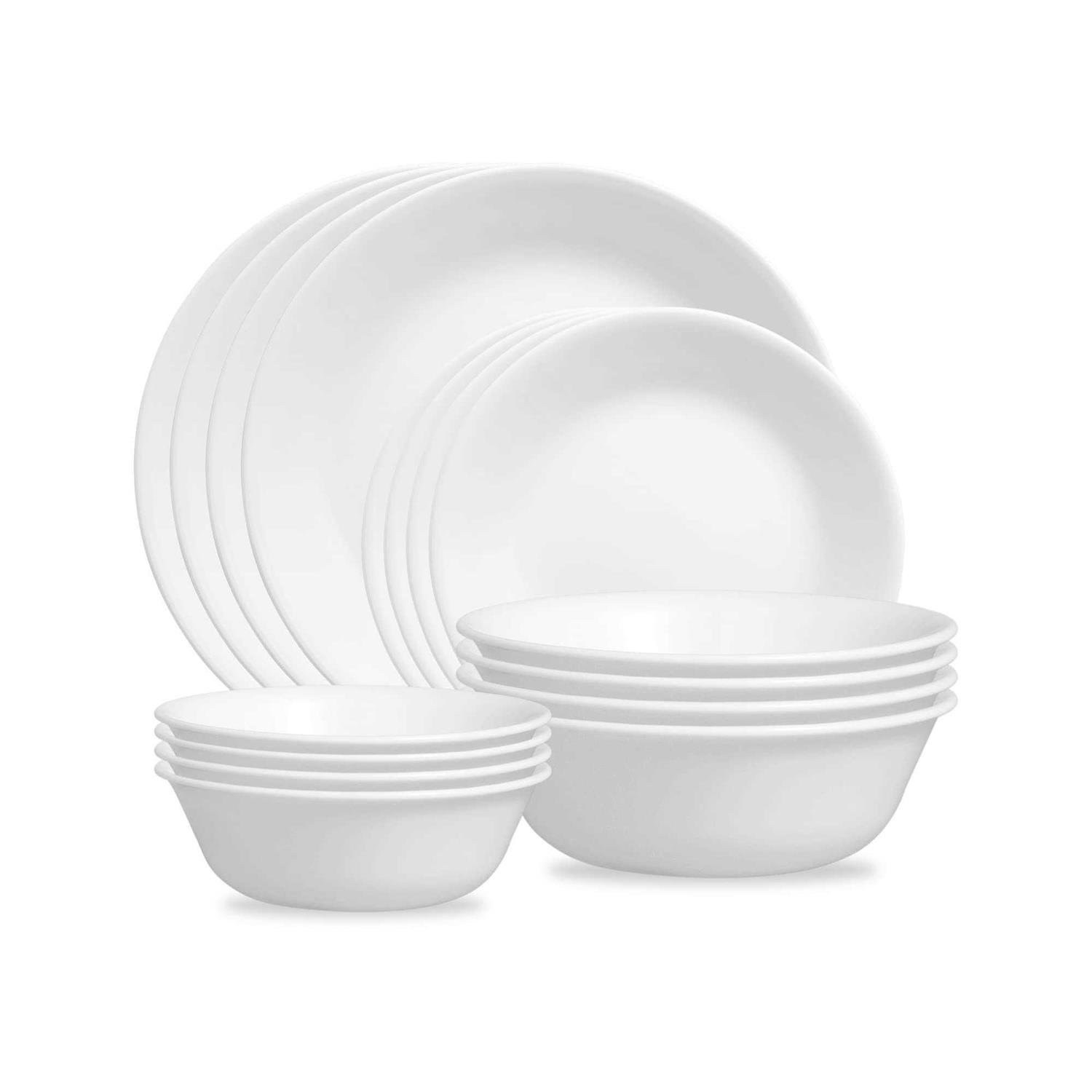 57FFA5EA-748F-6972-D738-C02365E4A7E4.jpg Corelle Winter Frost White 16-Piece Dinnerware Set - Image 1