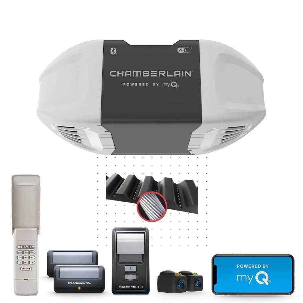 68D5652F-D7FA-5E5E-643F-6CCD26B33FF4.jpg Chamberlain 3/4 HP Smart Quiet Belt Drive Garage Door Opener B4505T - Image 1