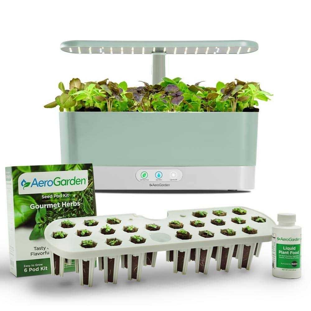 74B549BD-6D51-2031-7708-5E74D39DE3AC.jpg AeroGarden Harvest Slim Seed Starting System Bundle - Image 1