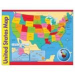 Ashley Productions 12 x 17 Double-Sided US Map Learning Mat - Image 4