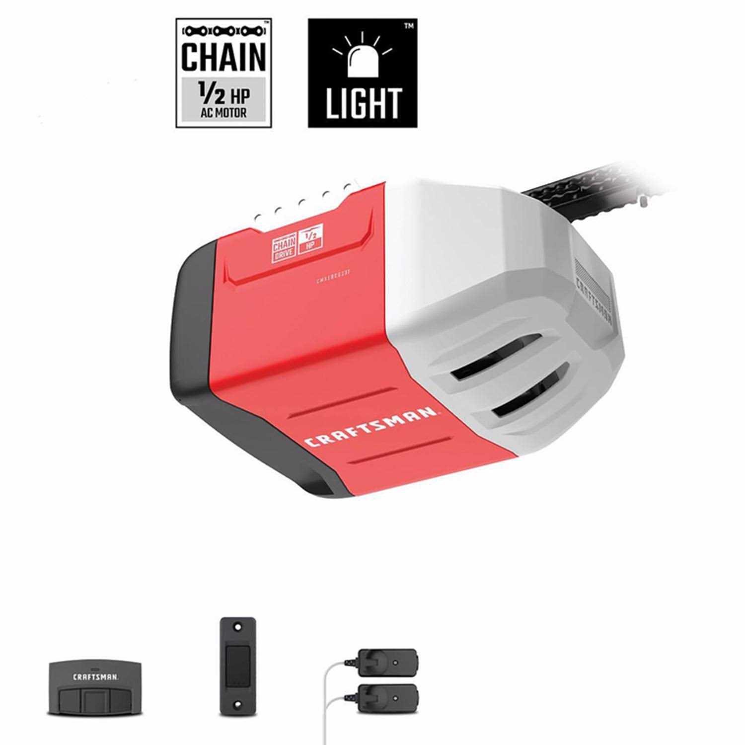 7A75612E-D7C5-C3E2-F2EE-591BB2E1553B.jpg Craftsman Chamberlain 1/2 HP Chain Drive Garage Door Opener - Image 1