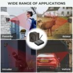 1/2 Mile Hosmart Driveway Alarm Wireless Sensor System & Driveway Sensor Alert System Weatherproof Security Outdoor Motion Sensor & Detector - Image 4