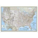 National Geographic United States Classic Wall Map