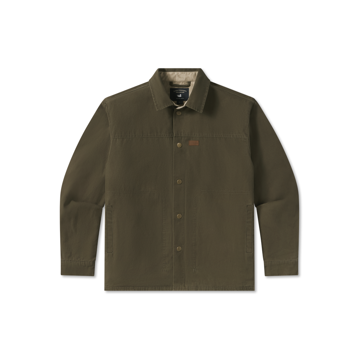 A6E83EED-37E7-4F51-AB16-B40AAE8BEC98 Bishop Rugged Canvas Jacket / Dark Olive - Image 1
