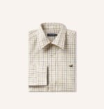 Chateau Windowpane Dress Shirt- Oatmeal and Stone - Image 2