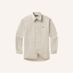 Chateau Windowpane Dress Shirt- Oatmeal and Stone