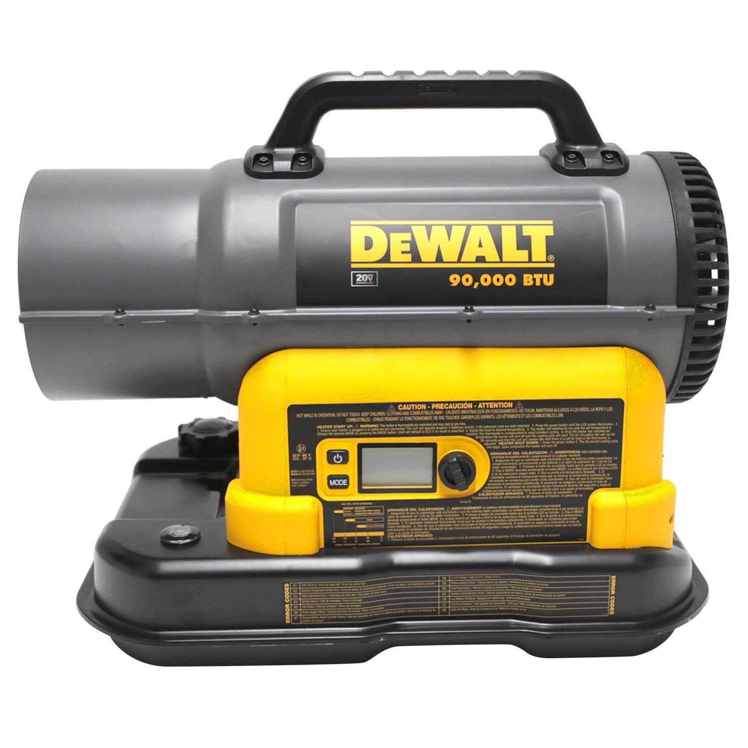 AA0A35C7-A0D8-3798-99B1-3BDB2AF80A81.jpg DeWalt Heater 20V Max 90000 Btu/h 1750 sq ft Forced Air Kerosene F340991 - Image 1