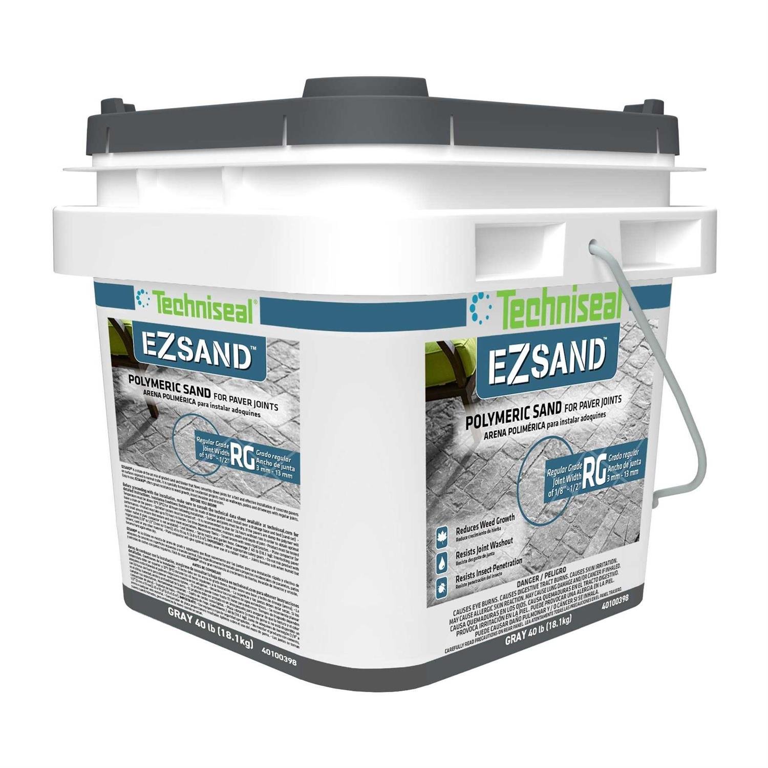B25B2282-8985-64D8-F6C5-9255E35D8542.jpg Techniseal 40 Lb. EZ Sand Gray Polymeric Sand 40100398 - Image 1