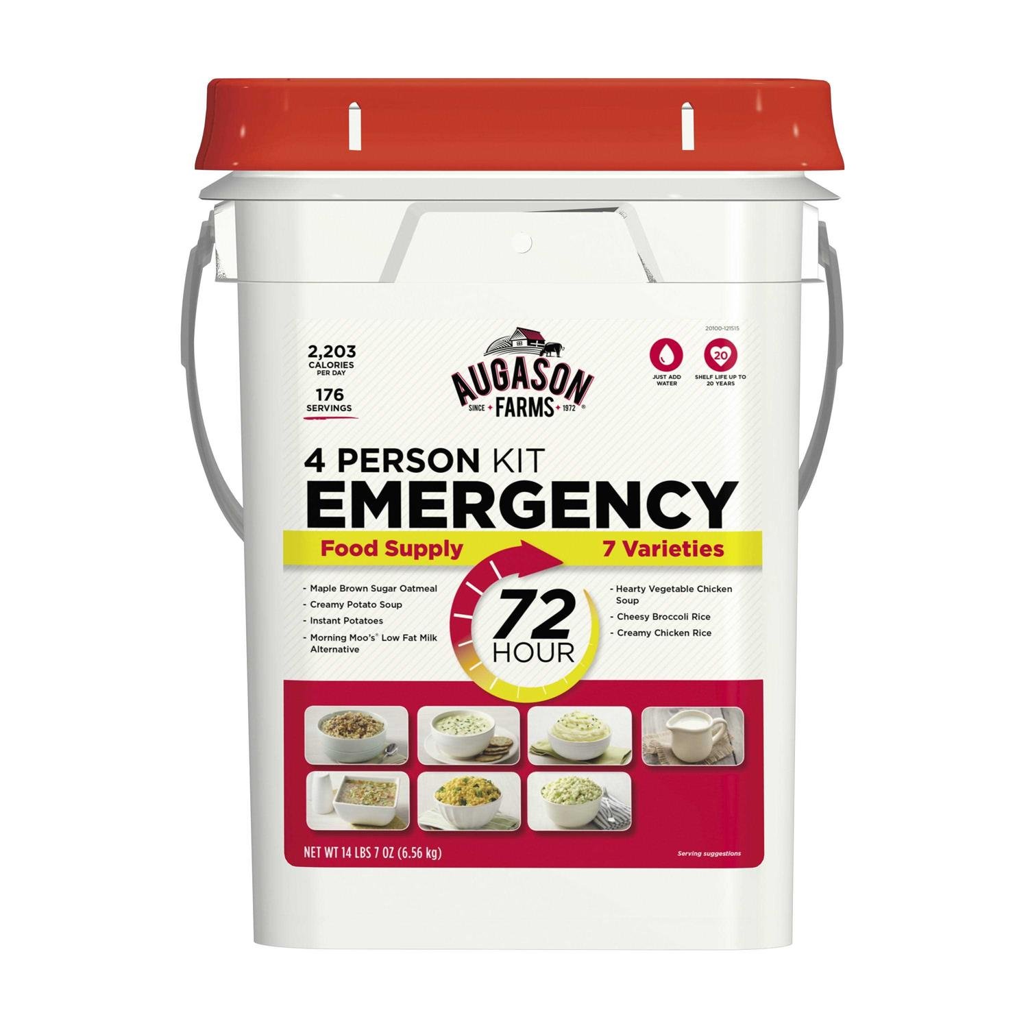 B2CA3C9E-1DFF-55E3-C27D-F60D1C1214E0.jpg Augason Farms 72-Hour 4 Person Emergency Food Storage Kit - Image 1