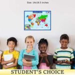 3D Learning LLF World Map Poster with Central Europe Inset - Image 4