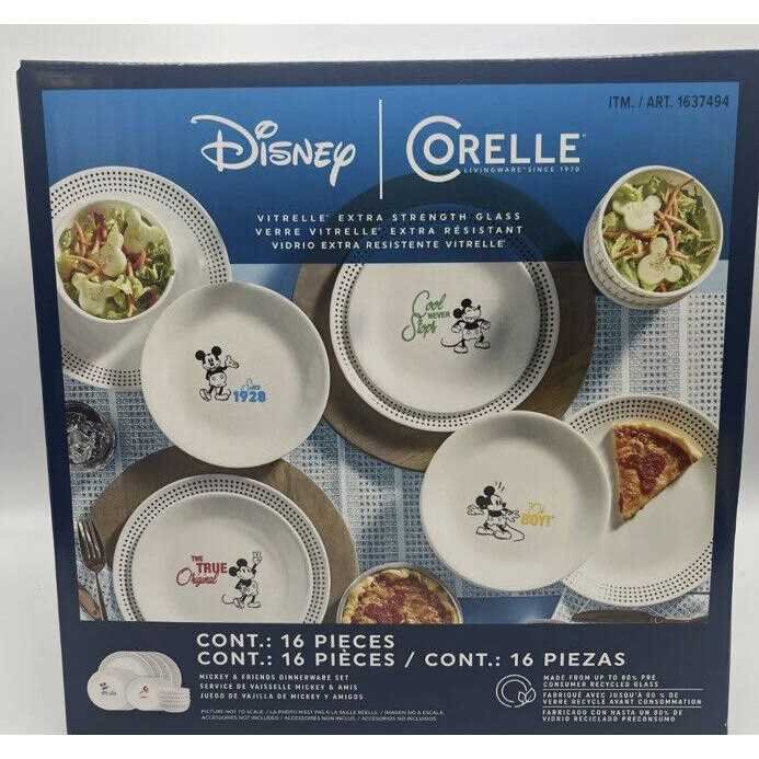 BC03E5C4-B36E-ADD7-A442-744E1F638793.jpg Corelle Vitrelle 16-Piece Dinnerware Set, Triple Layer Glass and Chip Resistant - Image 1