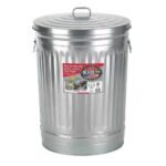 Behrens Galvanized Steel Trash Can with Lid
