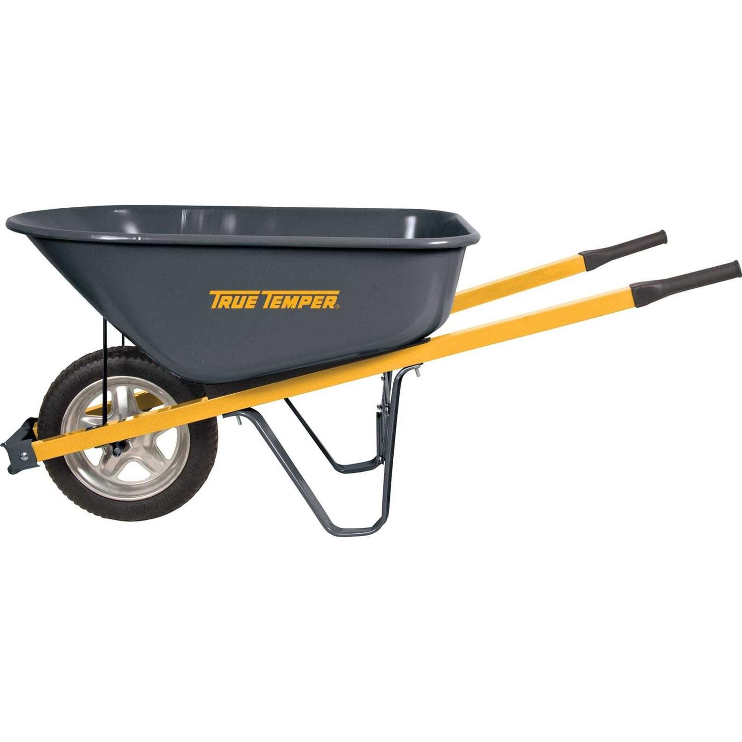 C39B2570-044B-0F81-DA0B-A97AE1946D70.jpg True Temper Steel Residential Wheelbarrow 6 cu ft - Image 1