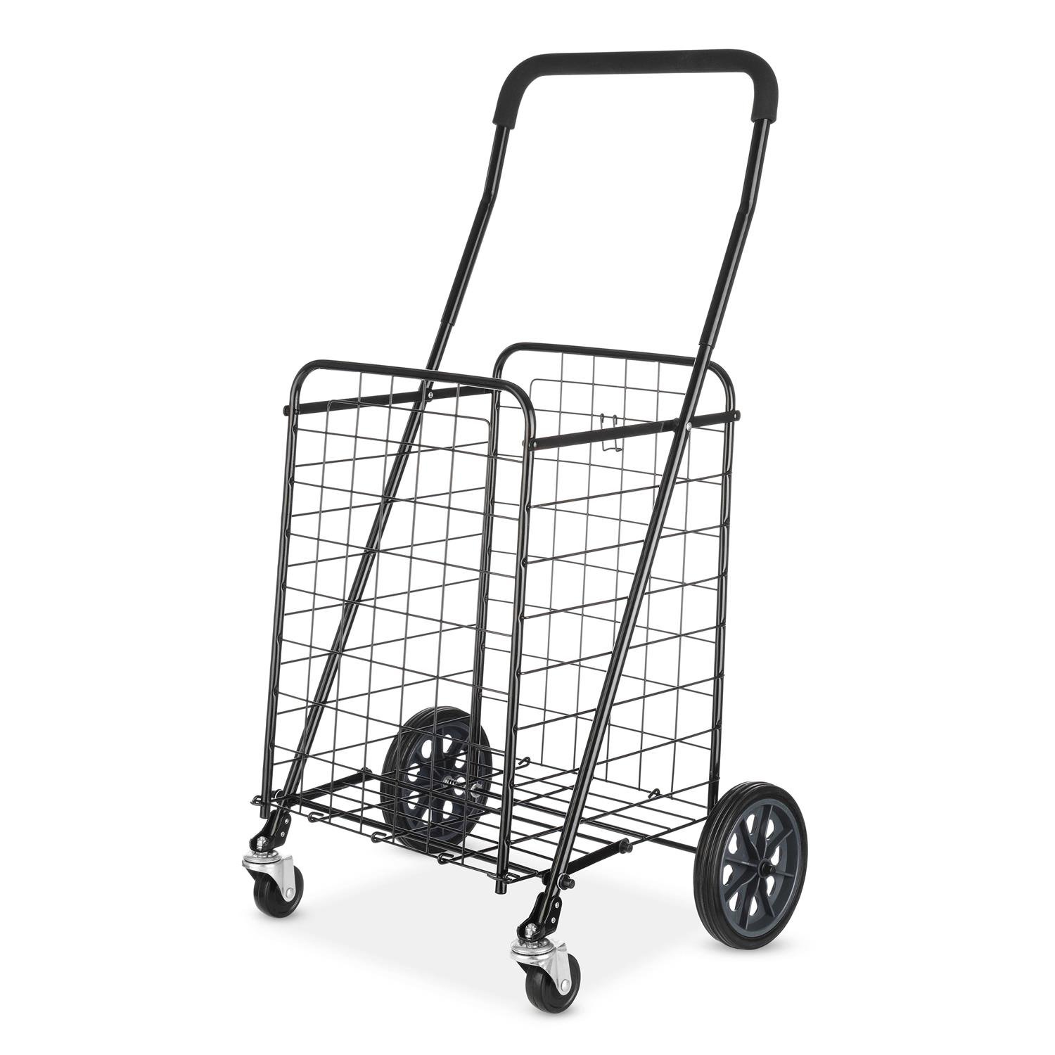 CEAEDD0E-C2B6-0F4D-FD84-0D605090C342.jpg Mainstays Adjustable Rolling Shopping Cart - Image 1