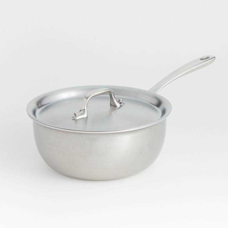 D0683AC9-8467-75D0-4A7A-BA68D97AC383.jpg All-Clad d3 Curated 2.5-Quart Saucier with Lid - Image 1