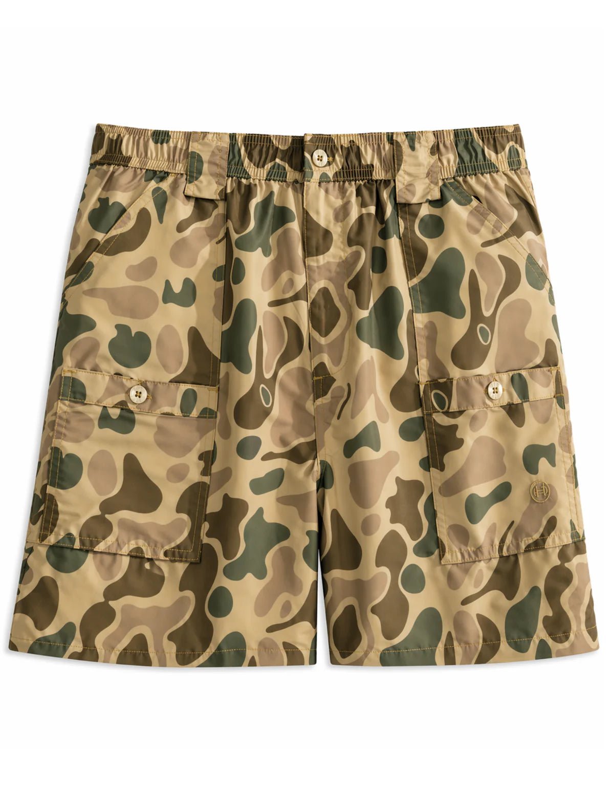 D4025CFC-7A95-4181-B7C2-119A804A1A5D Heybo Traditions Camo Brown Shorts - Image 1