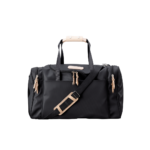 Jon Hart Medium Square Duffle | Black Coated Canvas