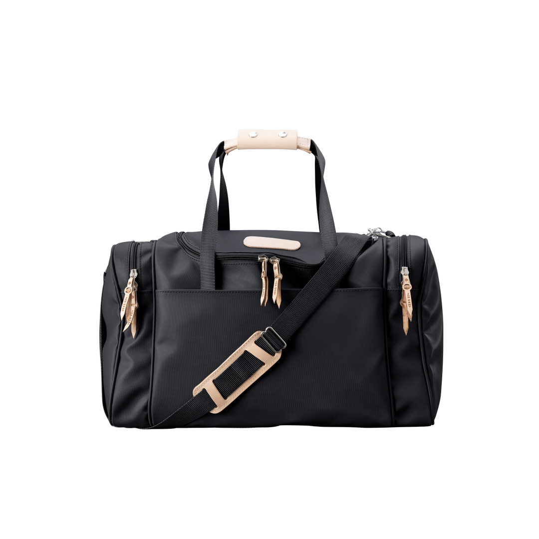 D6FF3040-38E6-4ACF-8630-870AA1BF4F16 Jon Hart Medium Square Duffle | Black Coated Canvas - Image 1