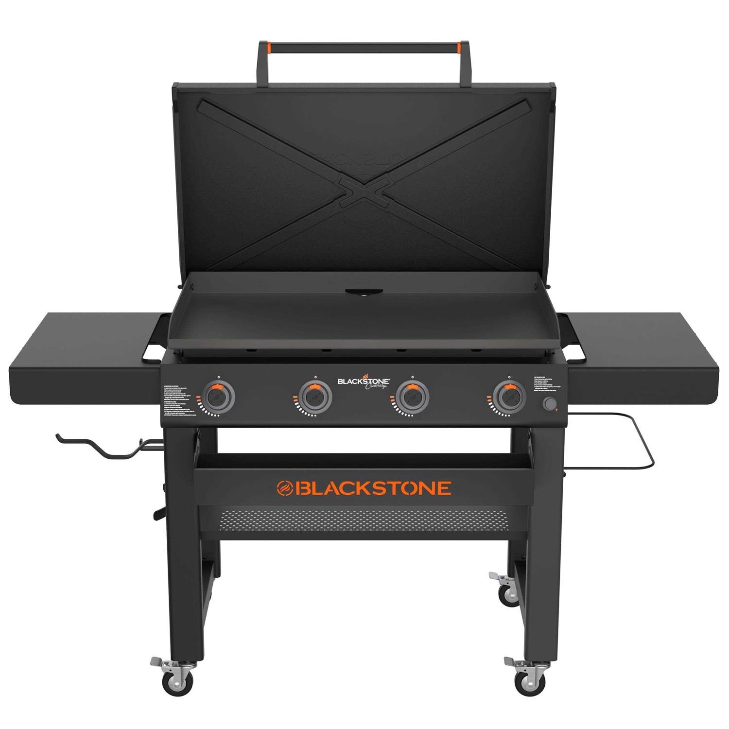 DB6CF632-2006-9963-C81A-8E867102F90F.jpg Blackstone 36-in Culinary Omnivore Griddle with Hood 4-Burner Liquid Propane Flat Top Grill 2162 - Image 1