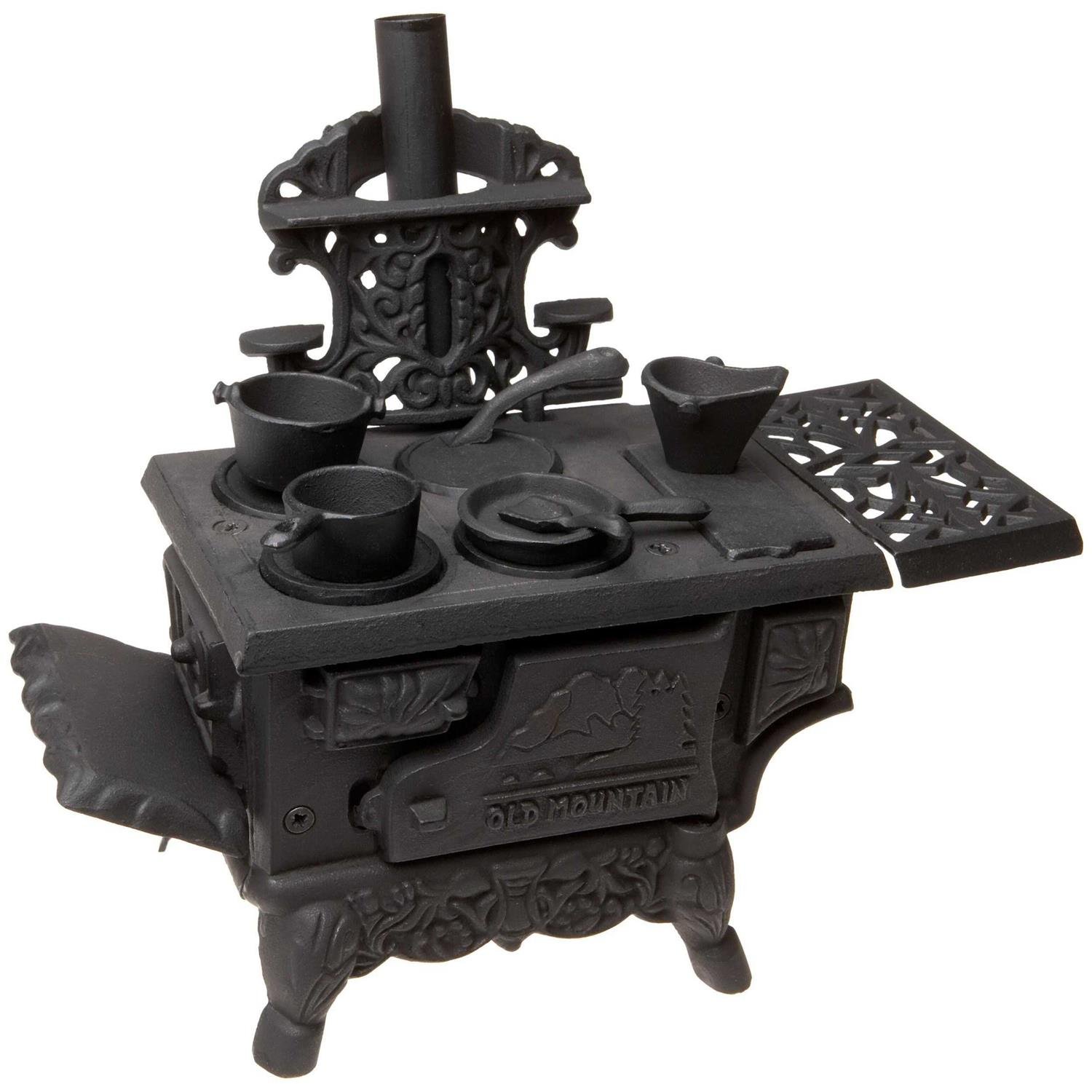 DE91B6DB-BE5F-4092-D2C9-5E0A2E421510.jpg Black Mini Wood Cook Stove Set - Image 1