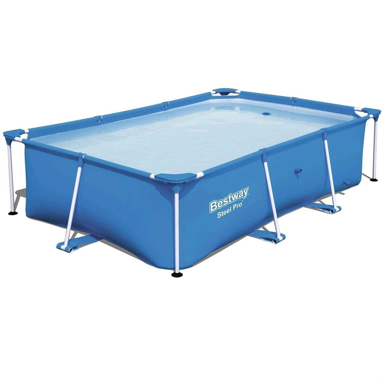 F3109C5F-9808-C6BD-40C4-2E882119065A.jpg Bestway Steel Pro Rectangular Frame Above Ground Swimming Pool - Image 1