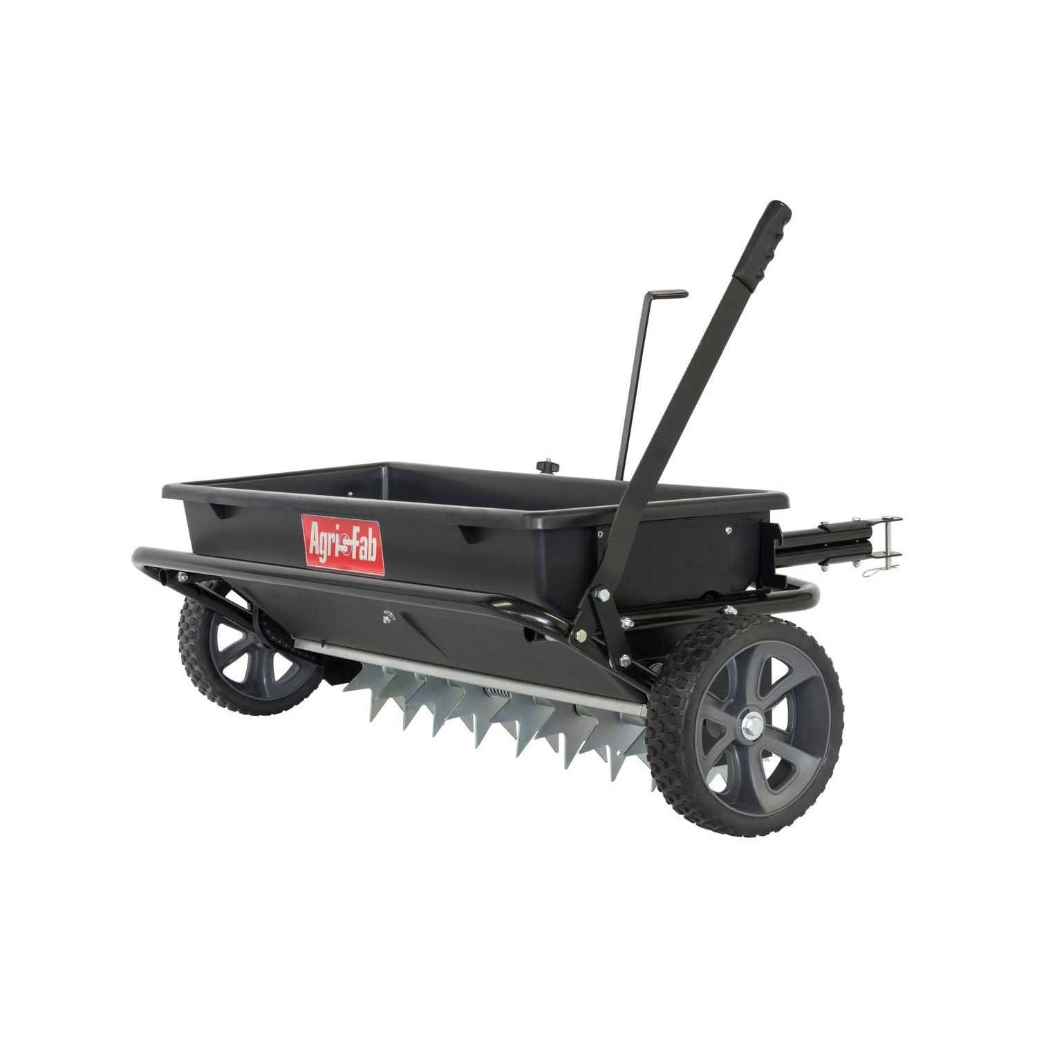 F501A6F4-7955-BB49-8B74-4410F3BF1954.jpg Agri-Fab 45-0543 100 lb. Tow Drop Spiker/Seeder/Spreader - Image 1