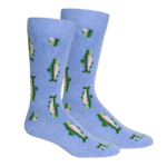 Brown Dog Socks | Watauga - Della Blue