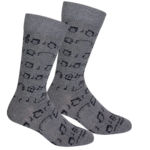 Brown Dog Socks | Amazing Grace - Light Grey Heather
