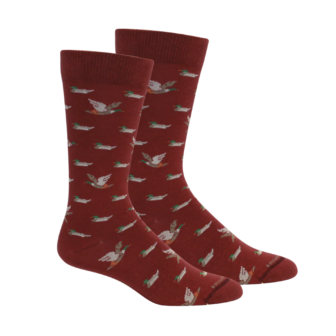 IMG-7366_f0662053-4d15-4a8e-9a6e-670731b016c9 Brown Dog Socks | Belhaven - Tibet Red - Image 1